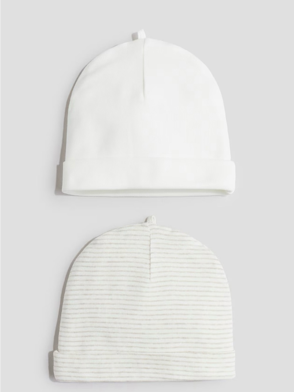H&M 2-PACK COTTON BEANIES